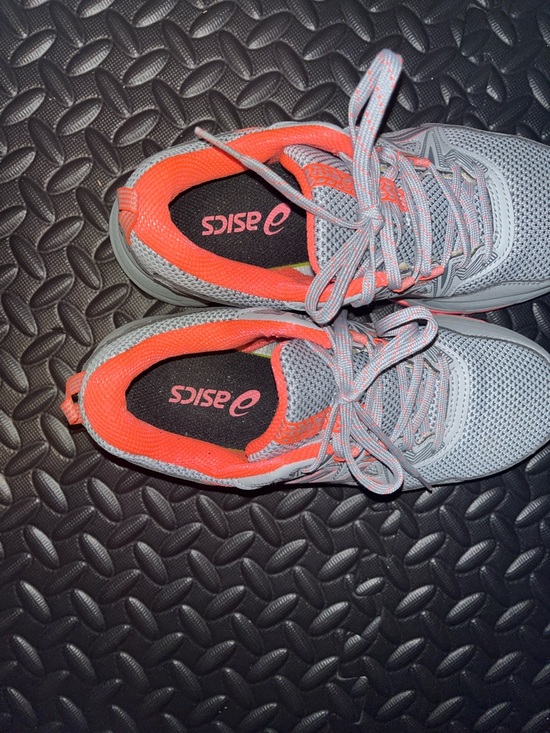 ASICS Gel Venture 8 Trail Running Shoes Grey Coral Size 6.5 - Picture 4 of 7